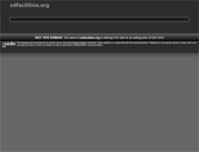 Tablet Screenshot of edfacilities.org